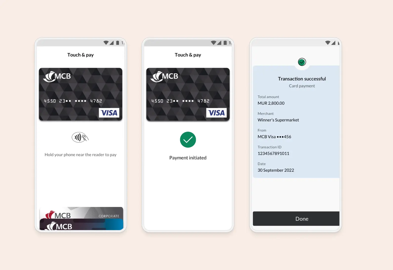 Card tokenisation flow inside the Juice app